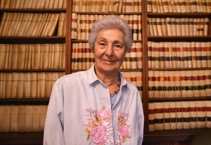 Bianca María Campagnano. Ella todavía mantiene el contacto con los Staderini, la familia católica que le dio protección cuando tenía 9 años. /Foto: Cézaro De Luca